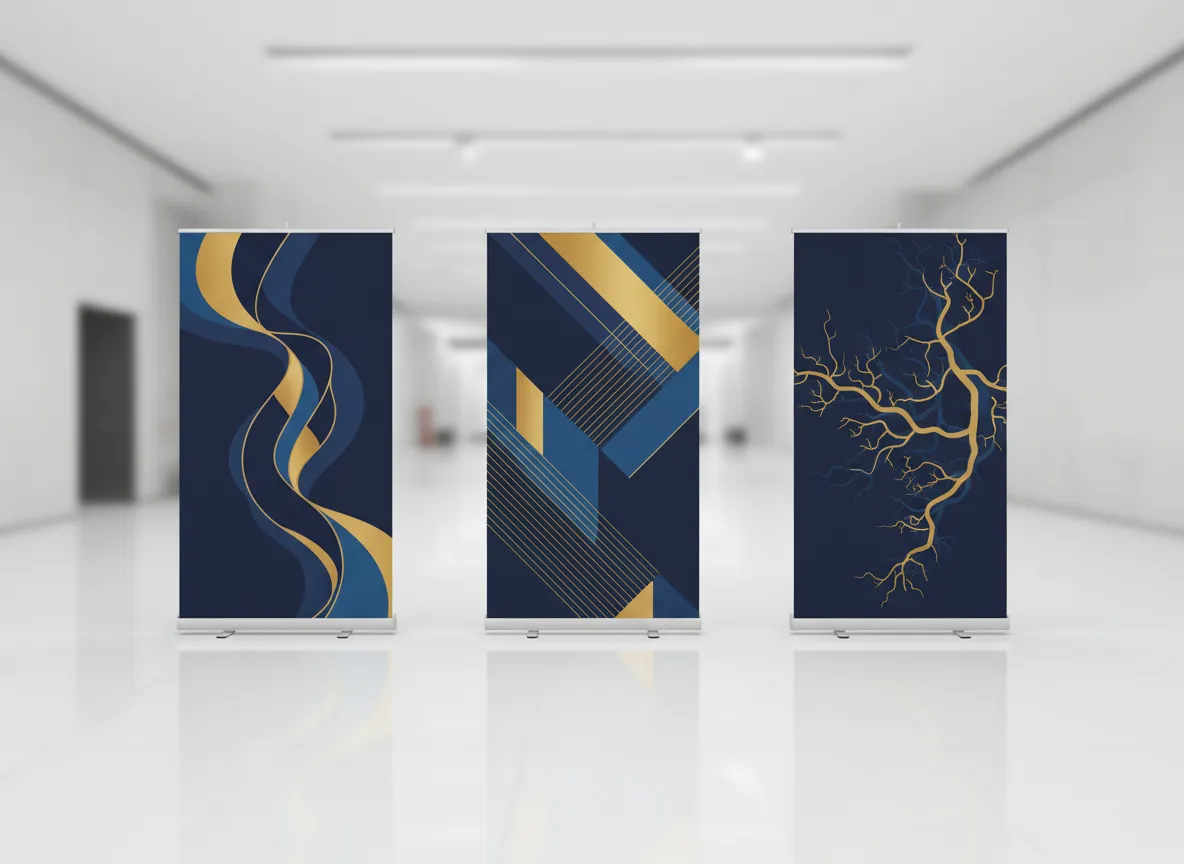 Banner stands for events and promotions