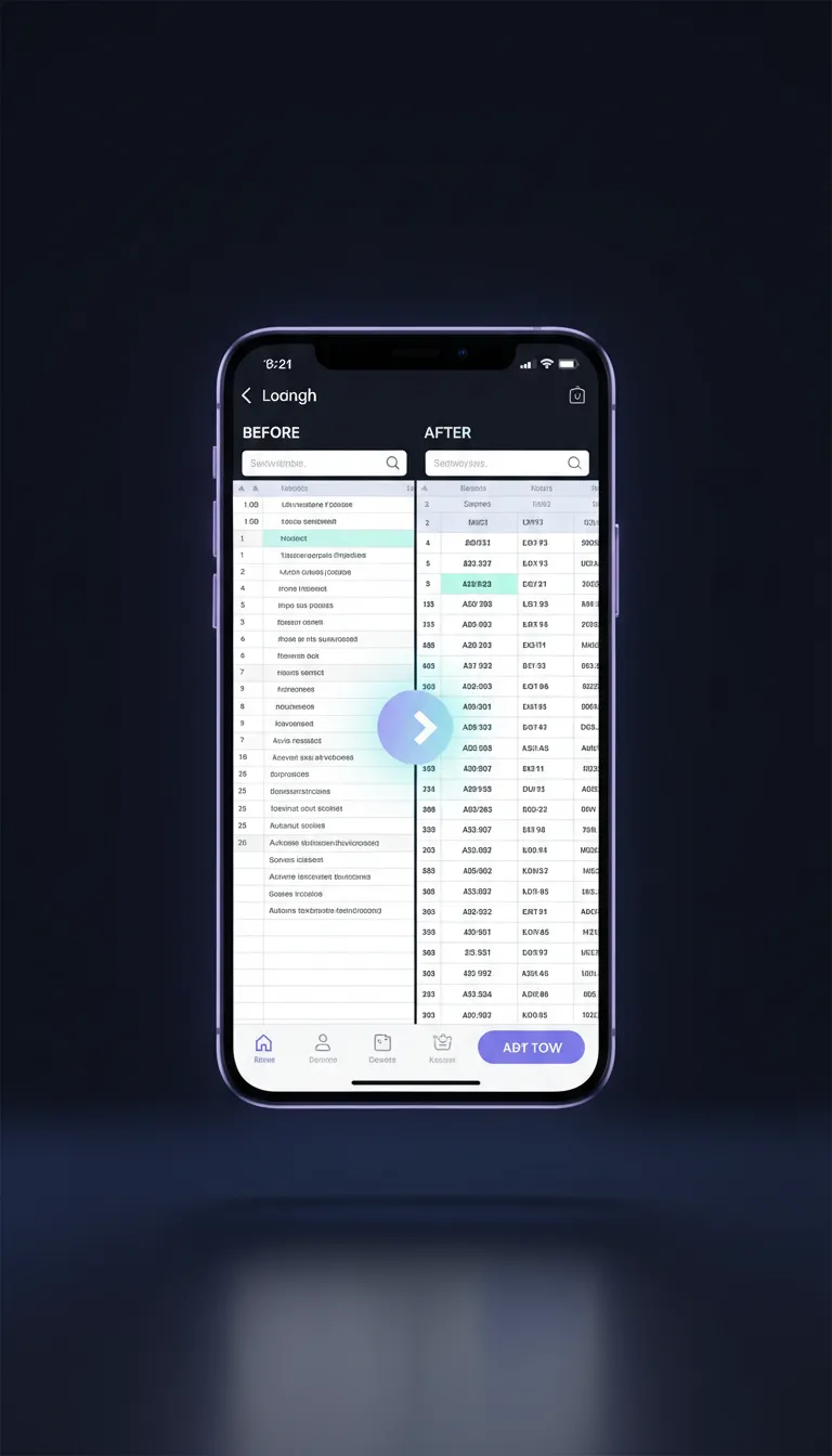 App mockup process