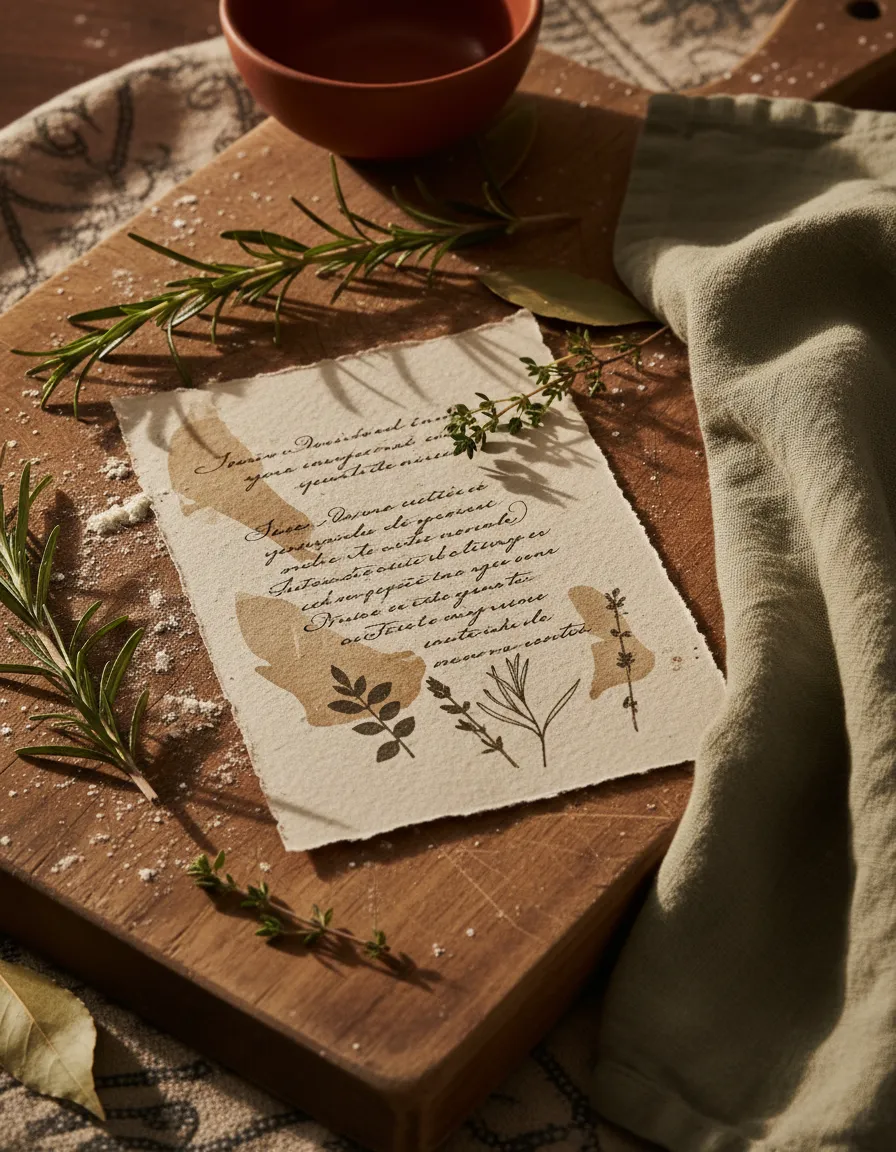 Beautiful printable kitchen recipe cards and notes.