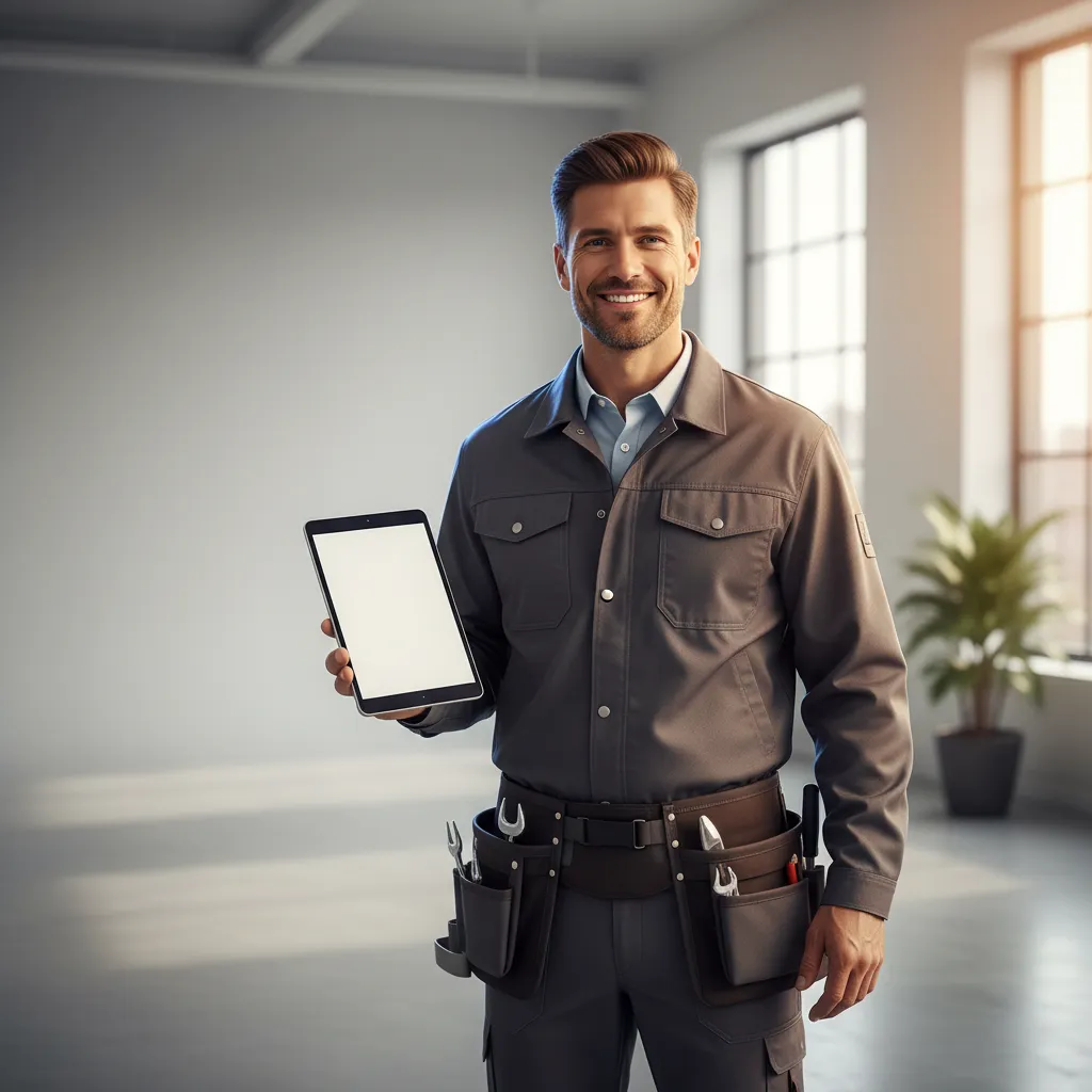 Friendly contractor smiling