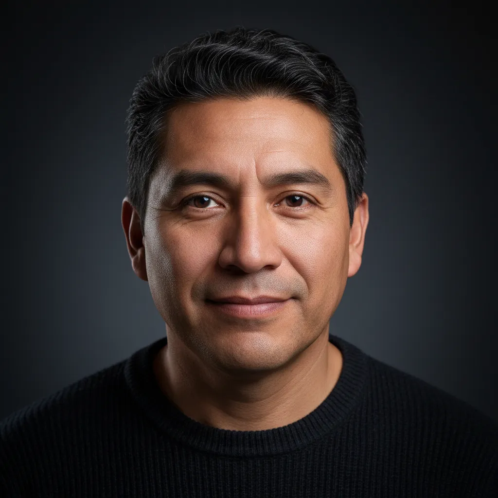 Retrato 1:1 de hombre adulto de 45 años, avatar de testimonio de José