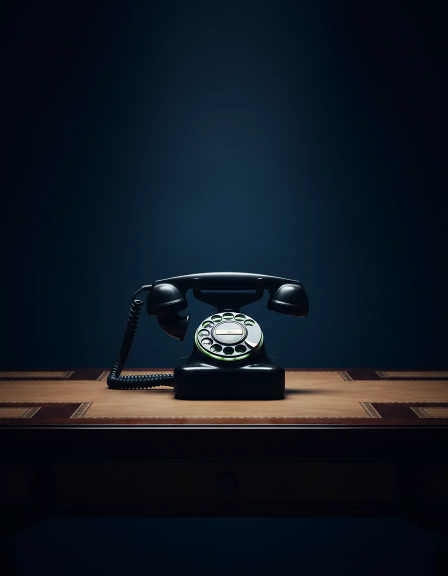 Friendly but calculating insurance adjuster on the phone