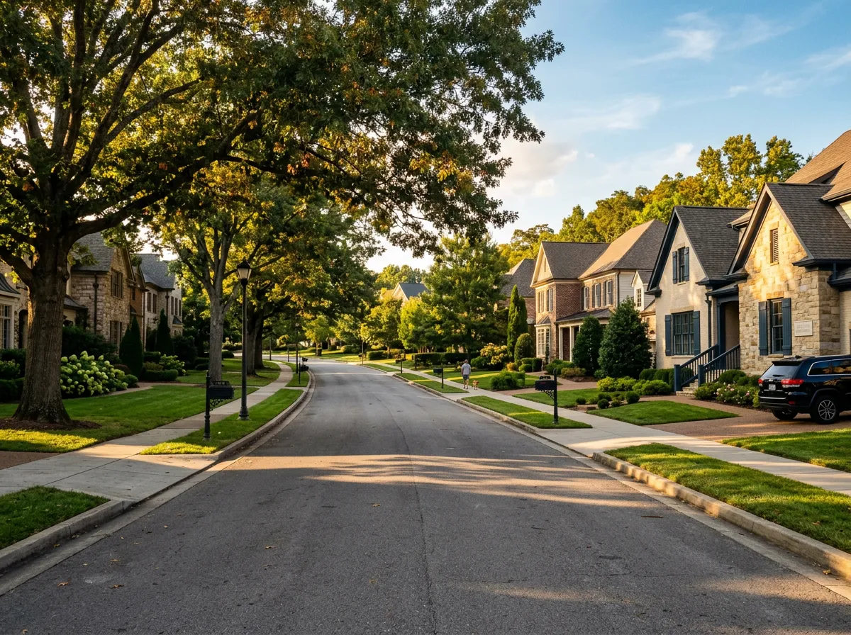 Idyllic Gallatin lakeside neighborhood with upscale single family homes