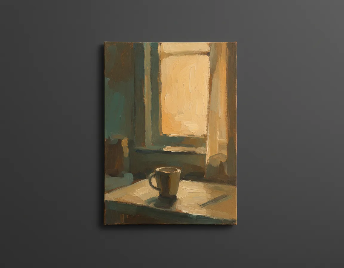 Late Night Kitchen Light — commission example by Delia Pring