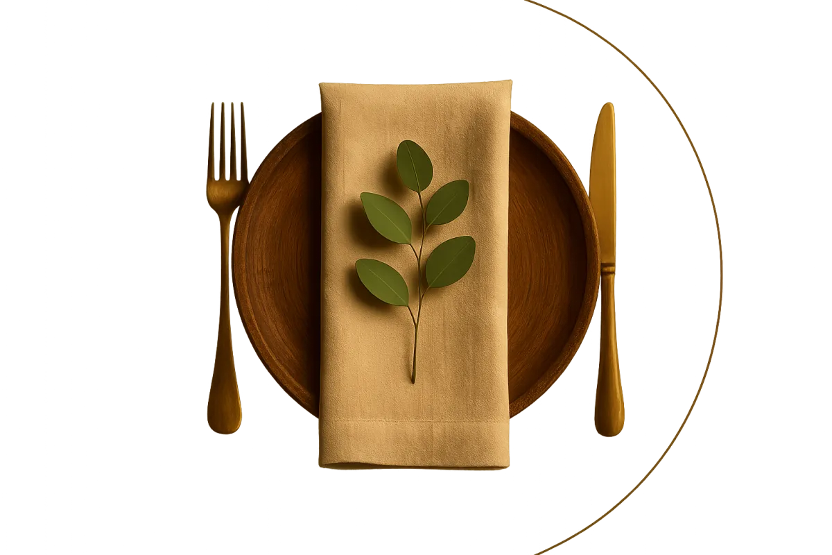 Intimate wedding setting