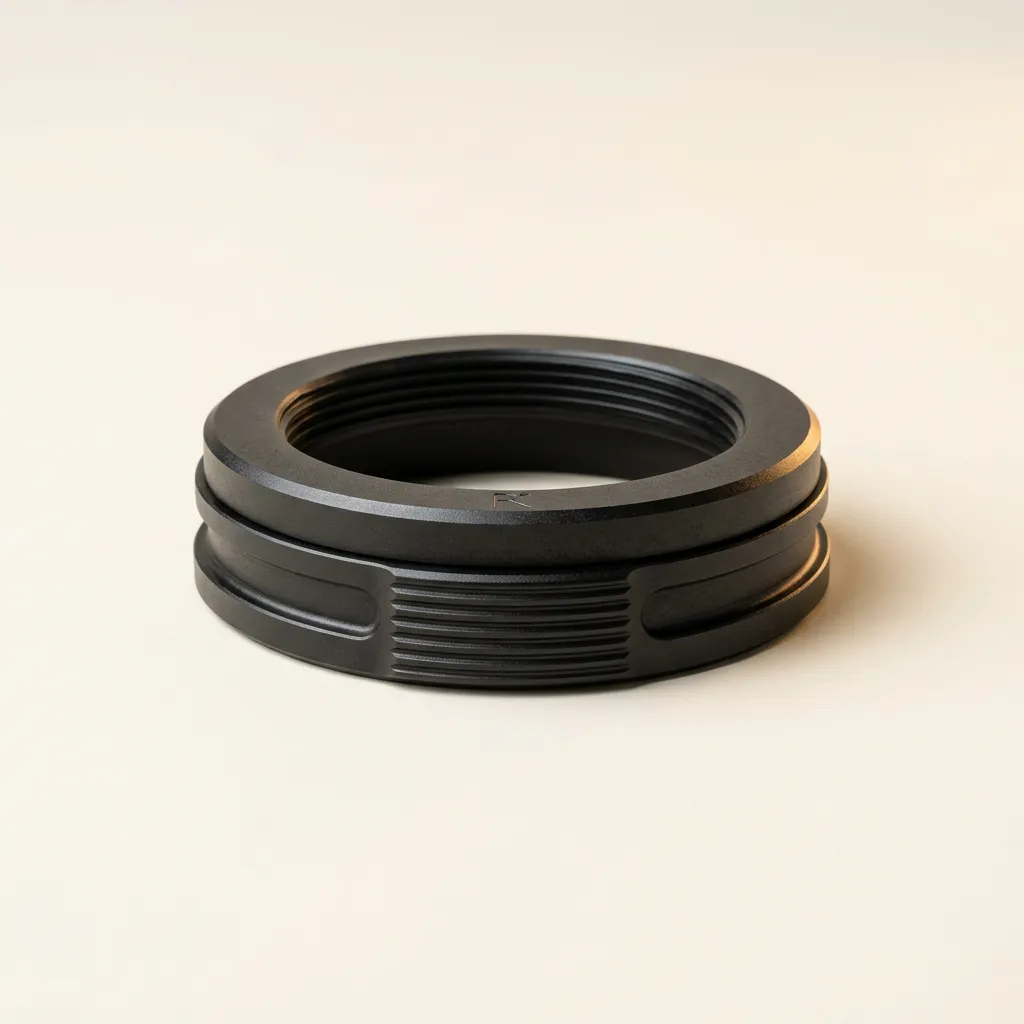 Precision engineered matte black coffee brewer collar