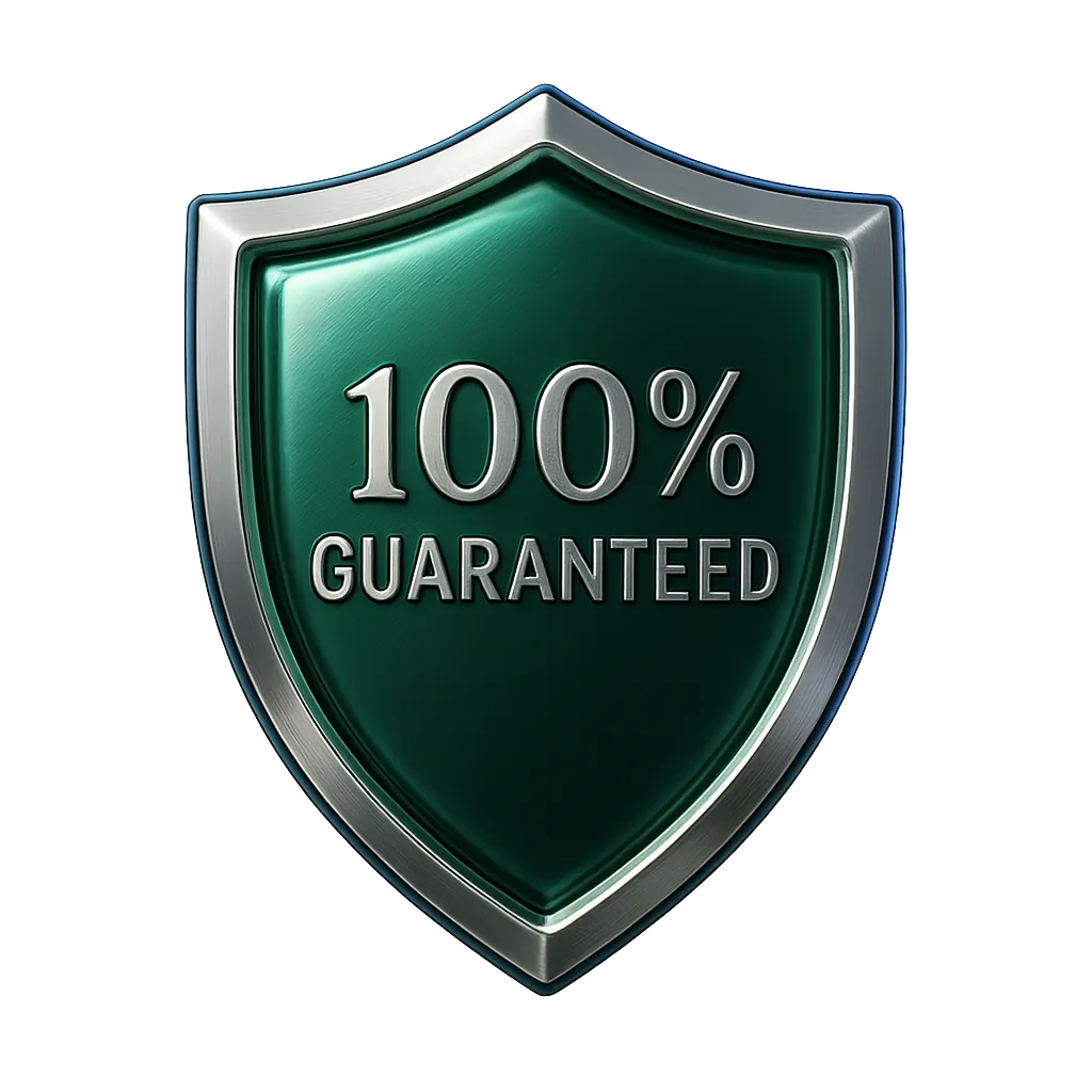 100% Satisfaction Guarantee Seal