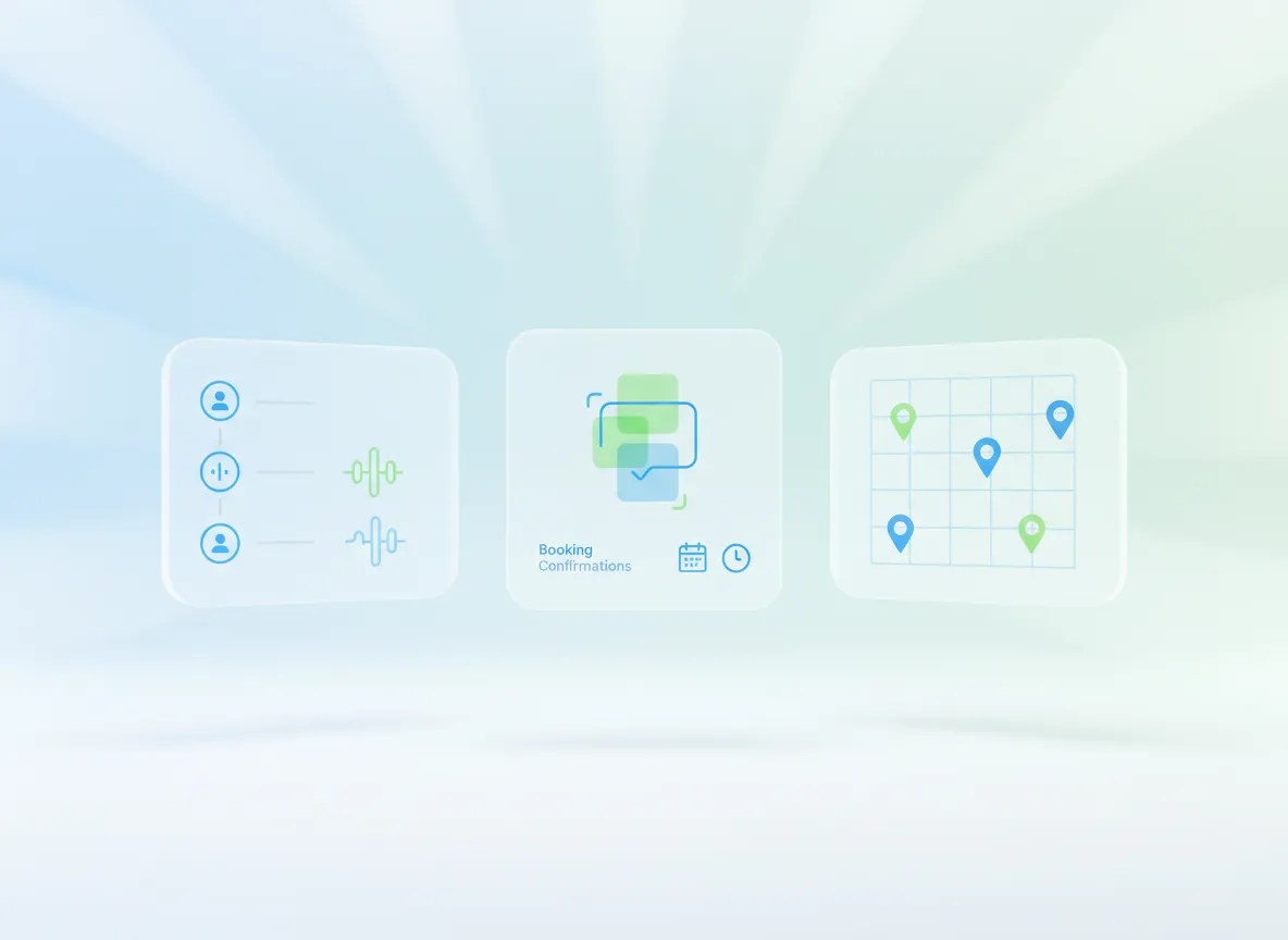 Voice AI receptionist dashboard for local businesses