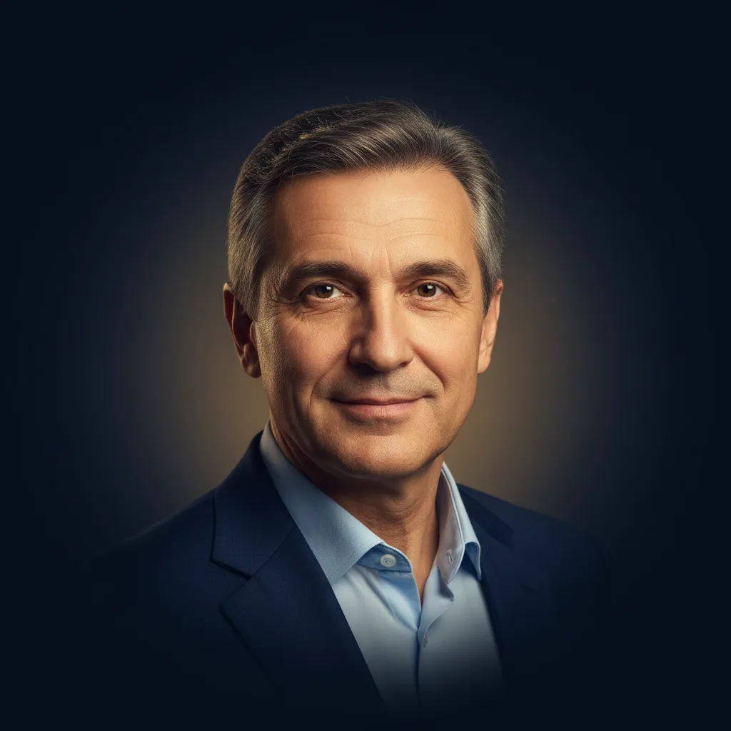 Portrait of clients David and Elena Rostova