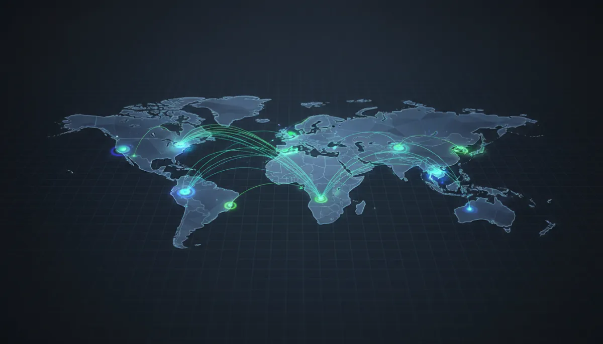 Global map visualization of music streams and listeners