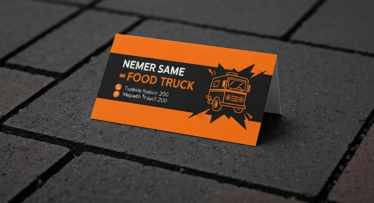 Food Truck Business Card