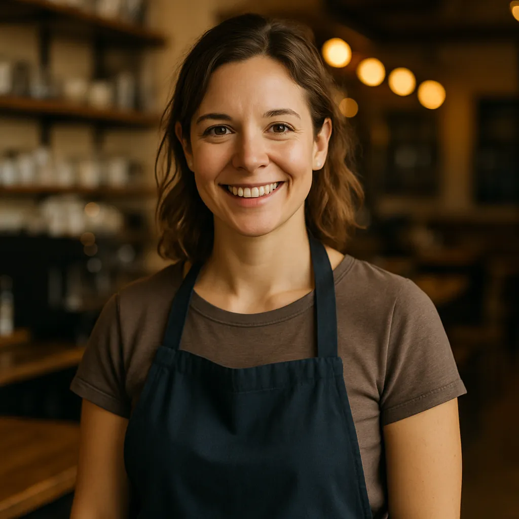 Headshot of Maria R., Café Owner