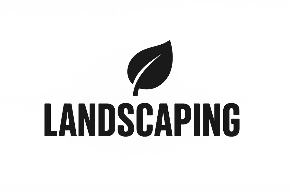 Landscaping company logo credibility badge