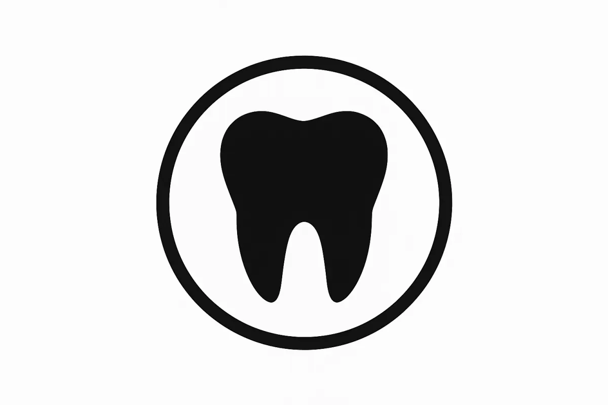 Dental clinic logo credibility badge