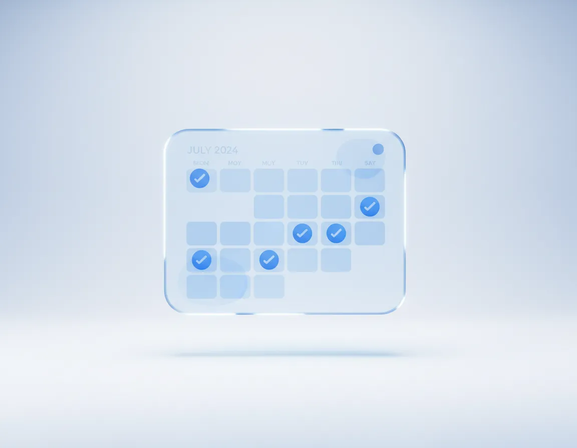 Appointment calendar UI for dental practice