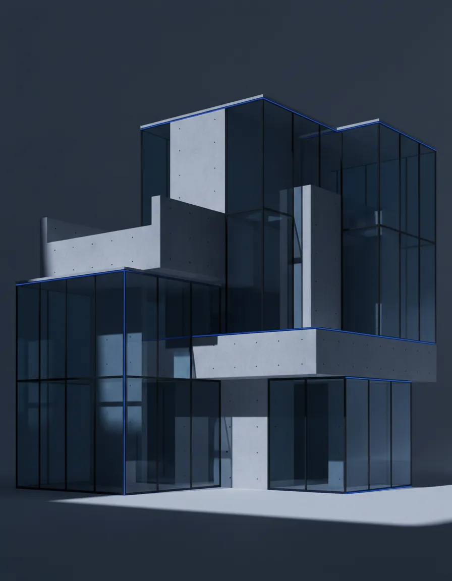 Architektonisches Detail oder abstraktes geometrisches Muster zur Untermalung von Struktur