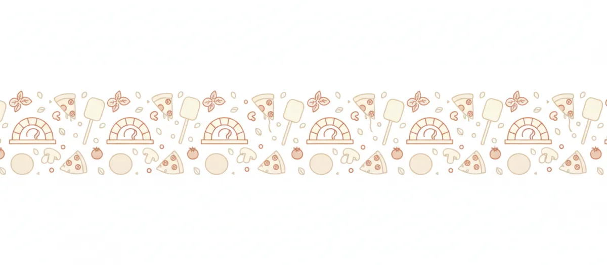 Subtle pizza pattern divider