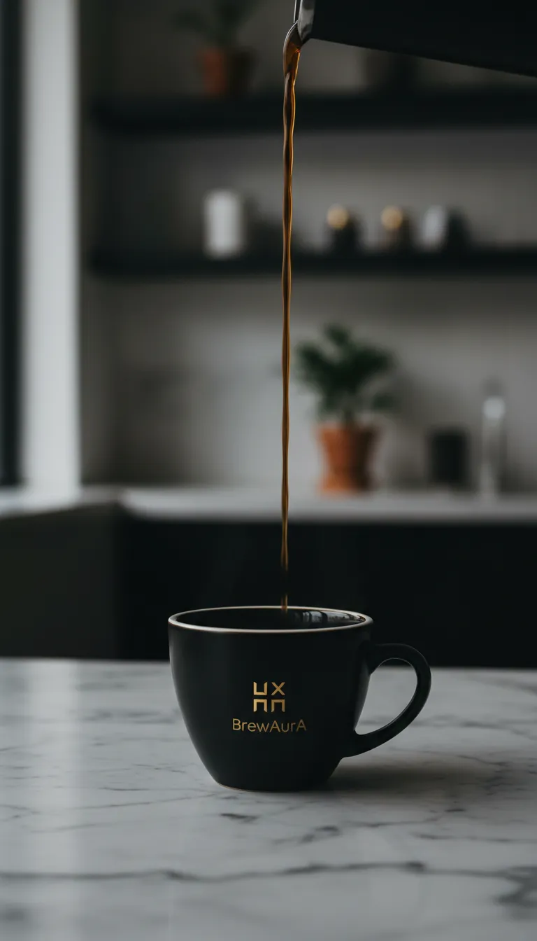 BrewAura specialty coffee pouring
