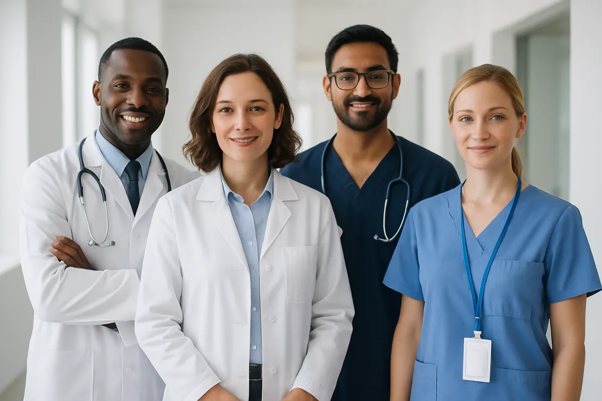 Equipo multidisciplinario en clínica