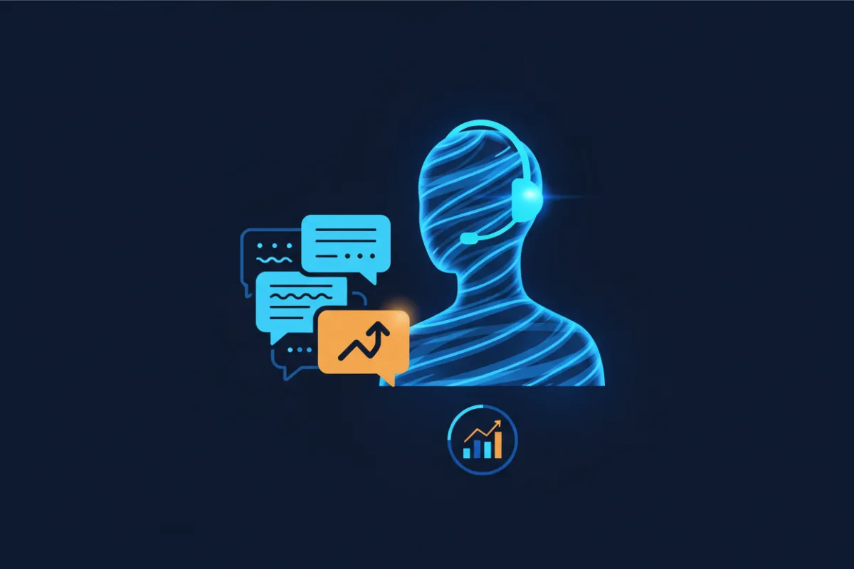 AI virtual receptionist for home services illustration