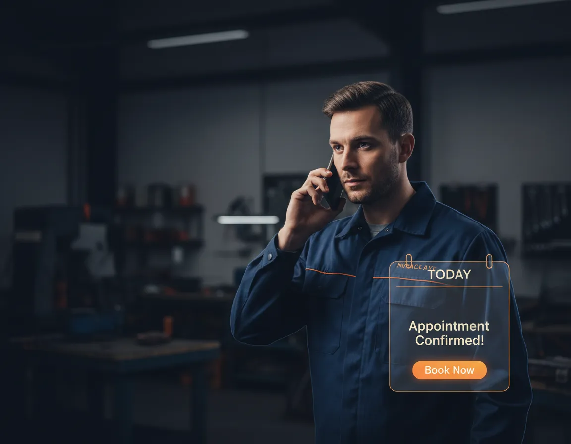AI virtual receptionist for home services missed call text back