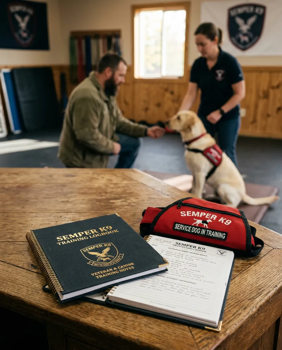 Semper K9 professional service dog training session with certified veteran trainer - [APPROVED_TRAINING_PHOTOS_OR_VIDEO]