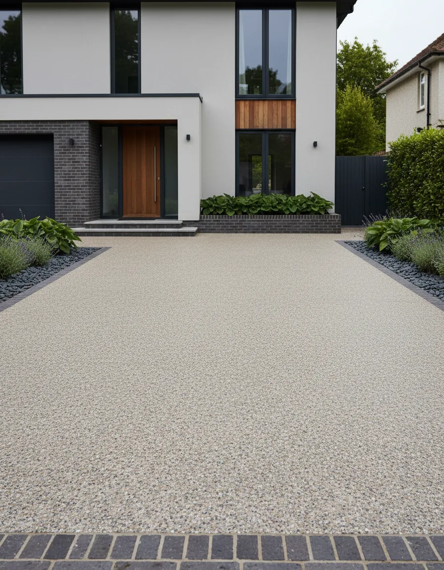 Modern resin driveway in Essex installed by Essex Bound Resin