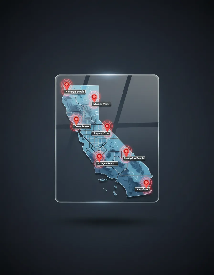 Orange County Service Area Map