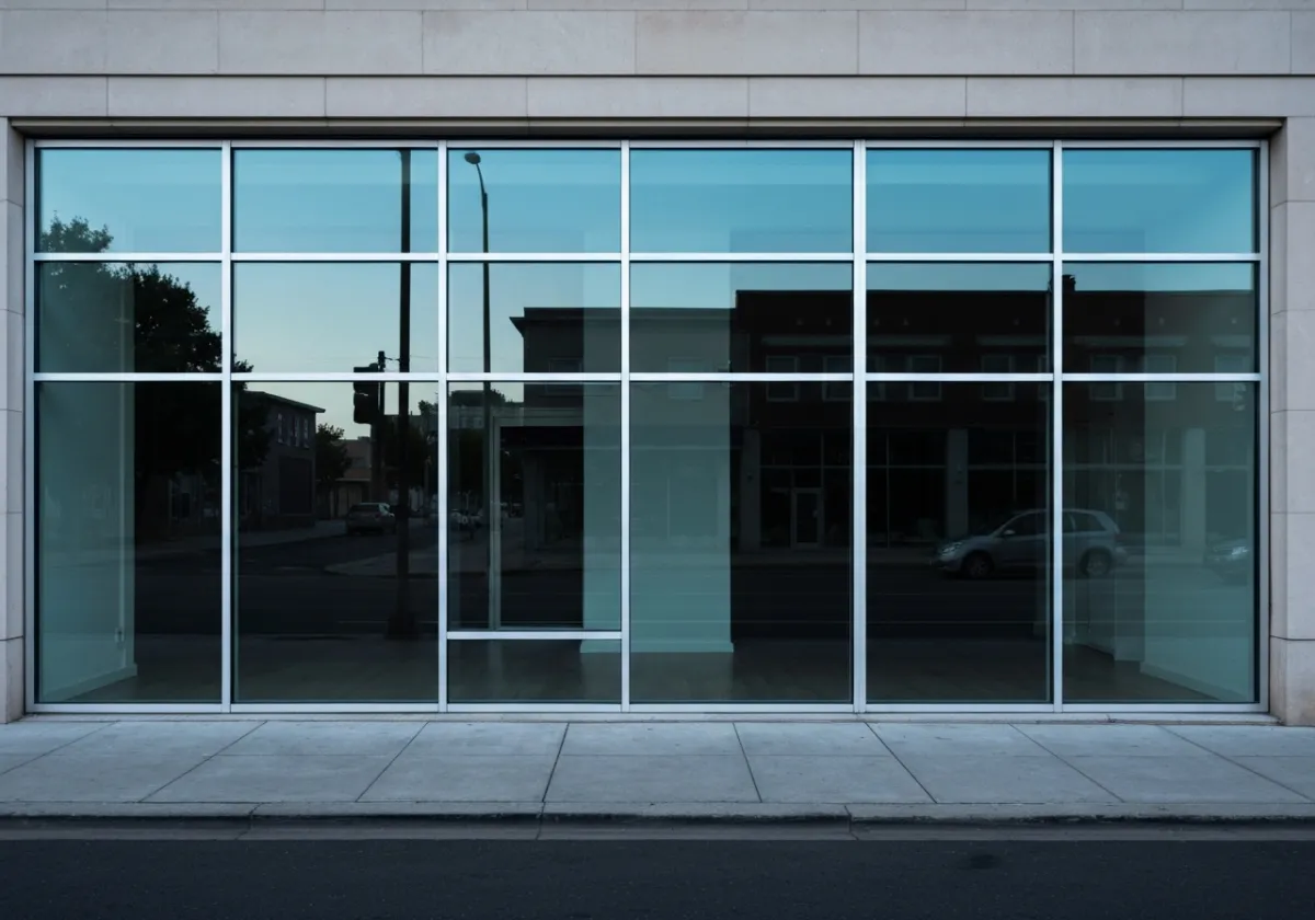 Commercial storefront glass replacement