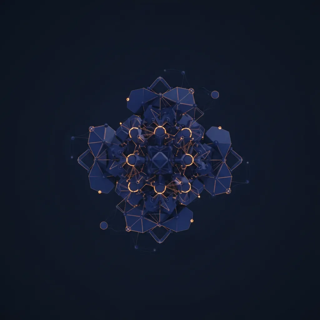 Abstract geometric pattern representing diverse perspectives combining into big patterns