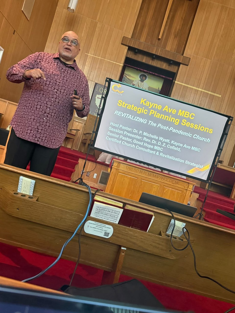 Pastor's planning session