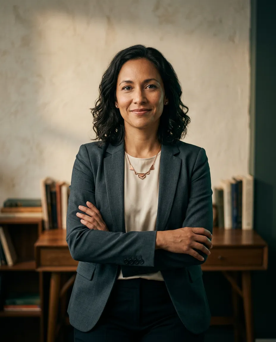 Author and instructional designer Neiki Sheppherd in professional editorial portrait