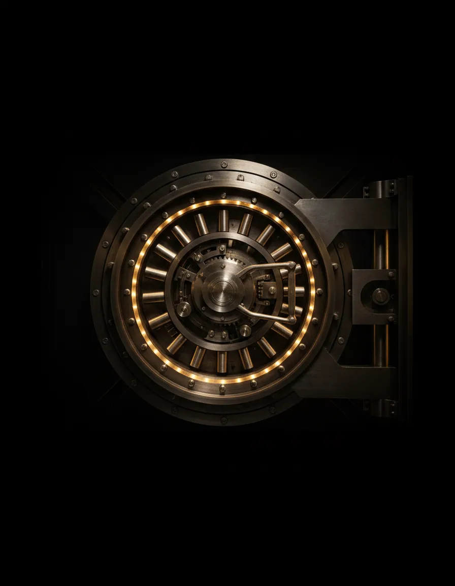Open credit union vault door