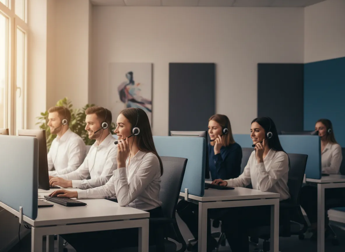 Kundenteam im Büro