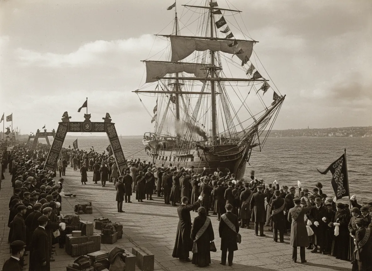 Historical photograph showing Kastellorizian emigrants