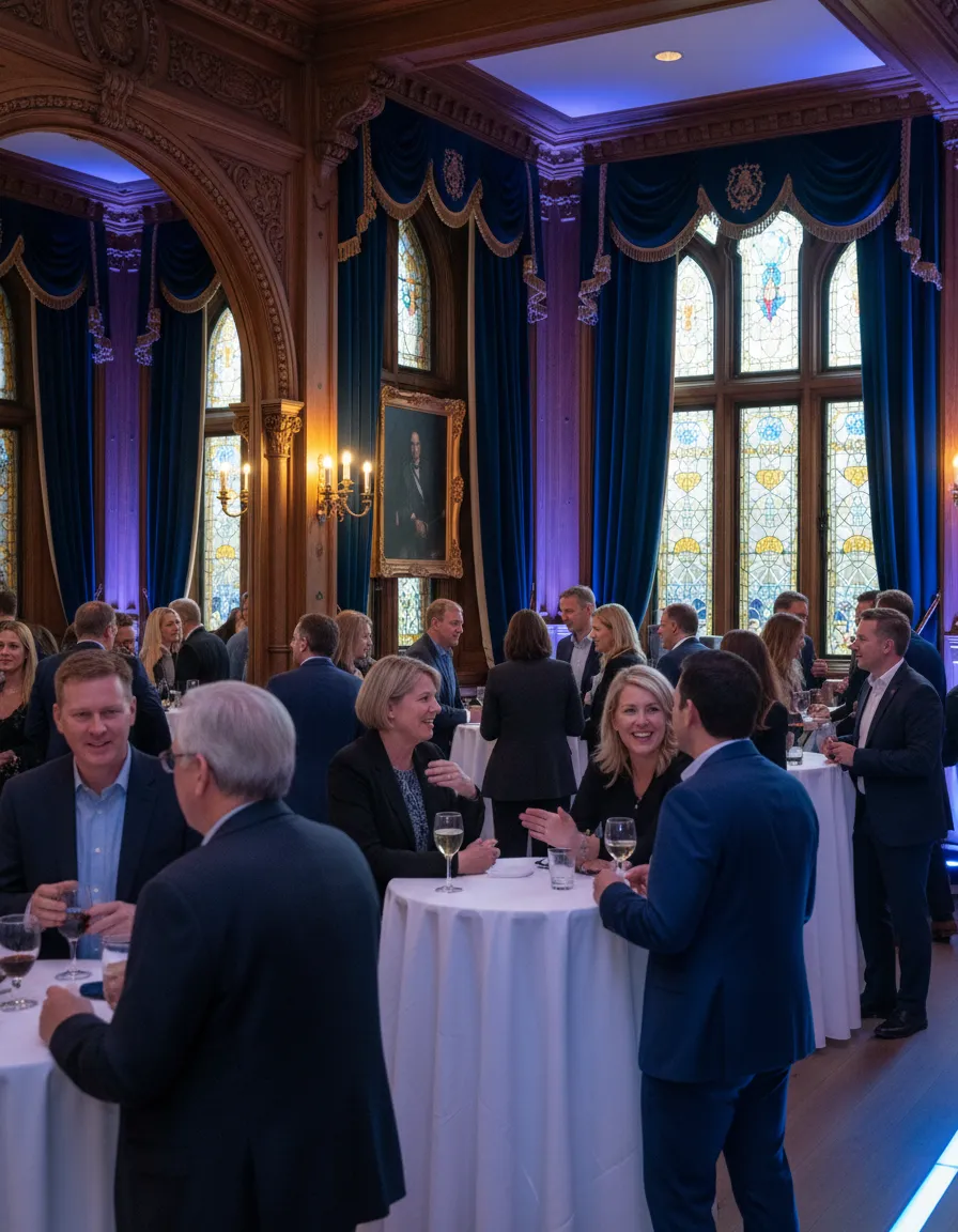 Members engaging at a community networking event