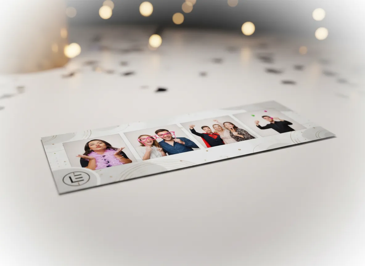 Photo booth strip with event branding