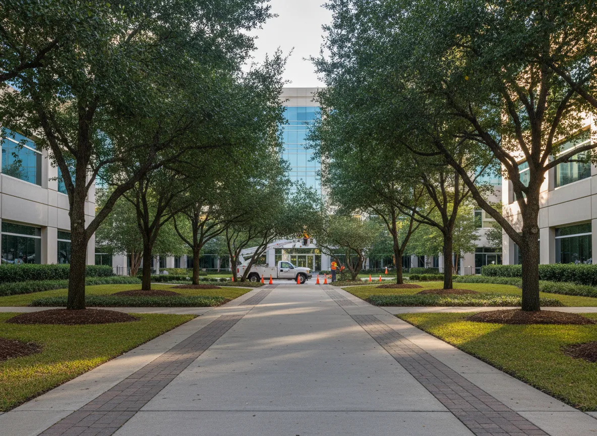 Commercial tree maintenance for business properties
