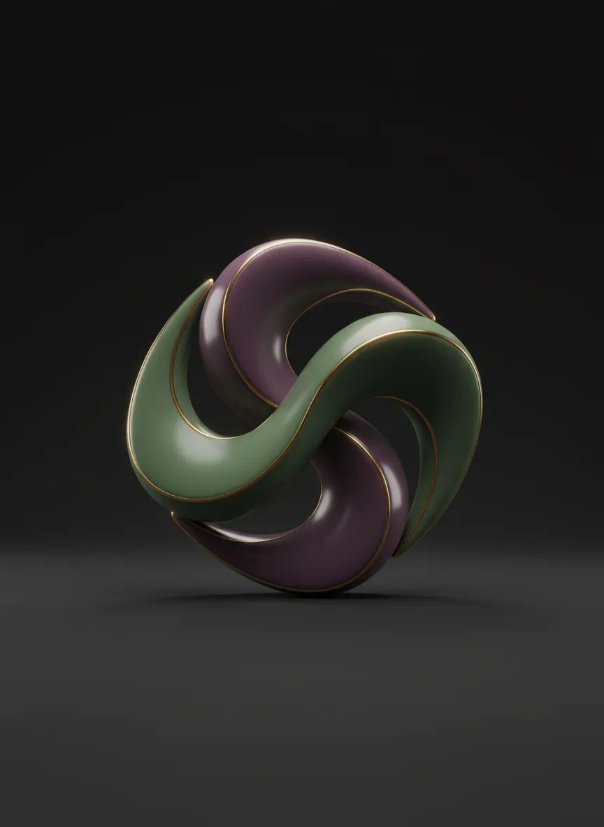 Símbolo abstrato de equilíbrio e harmonia