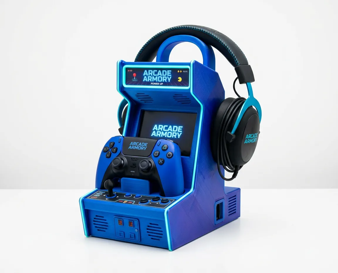 Custom 3D printed controller stands and gaming accessories