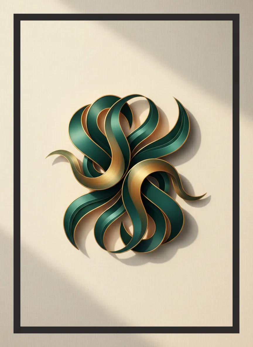 Abstract flowing pathways representing business clarity
