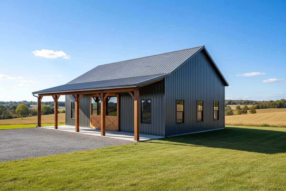 pole barn exterior