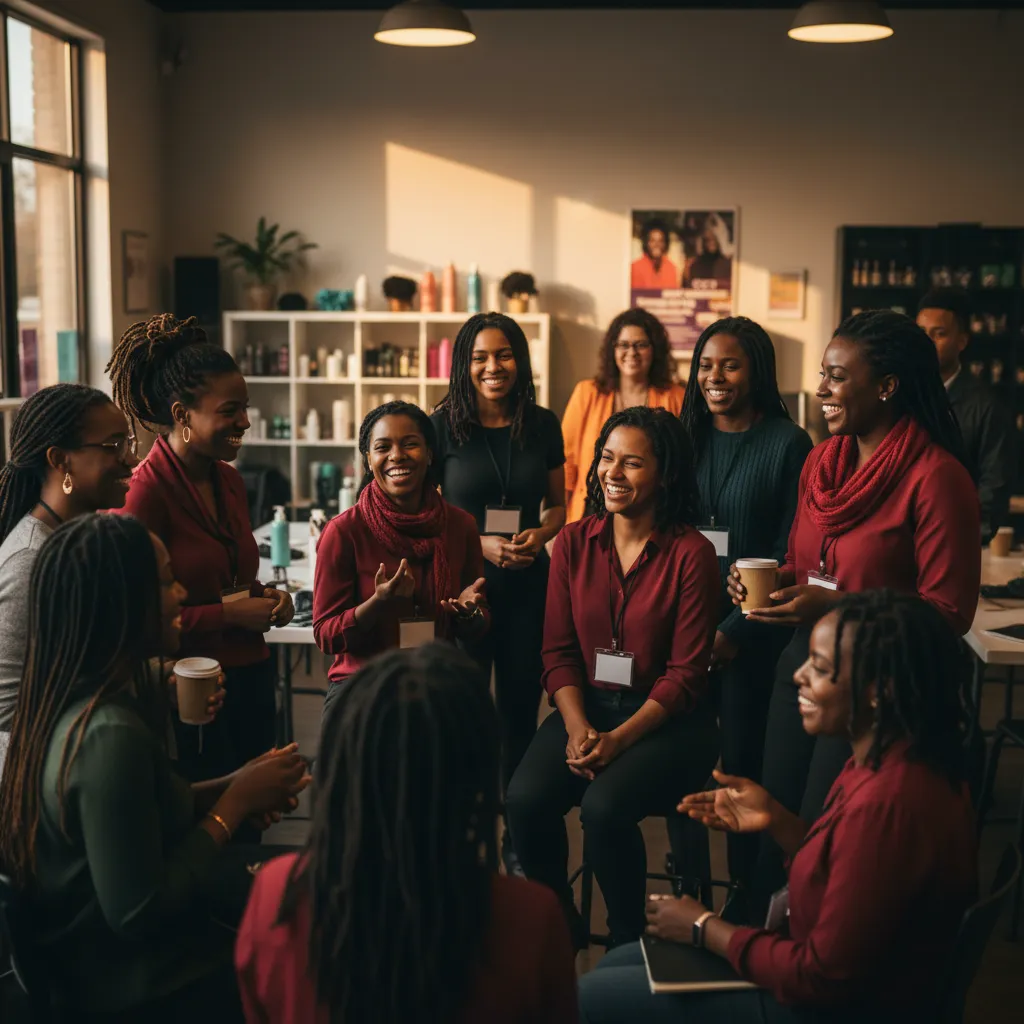 Group of loc professionals networking