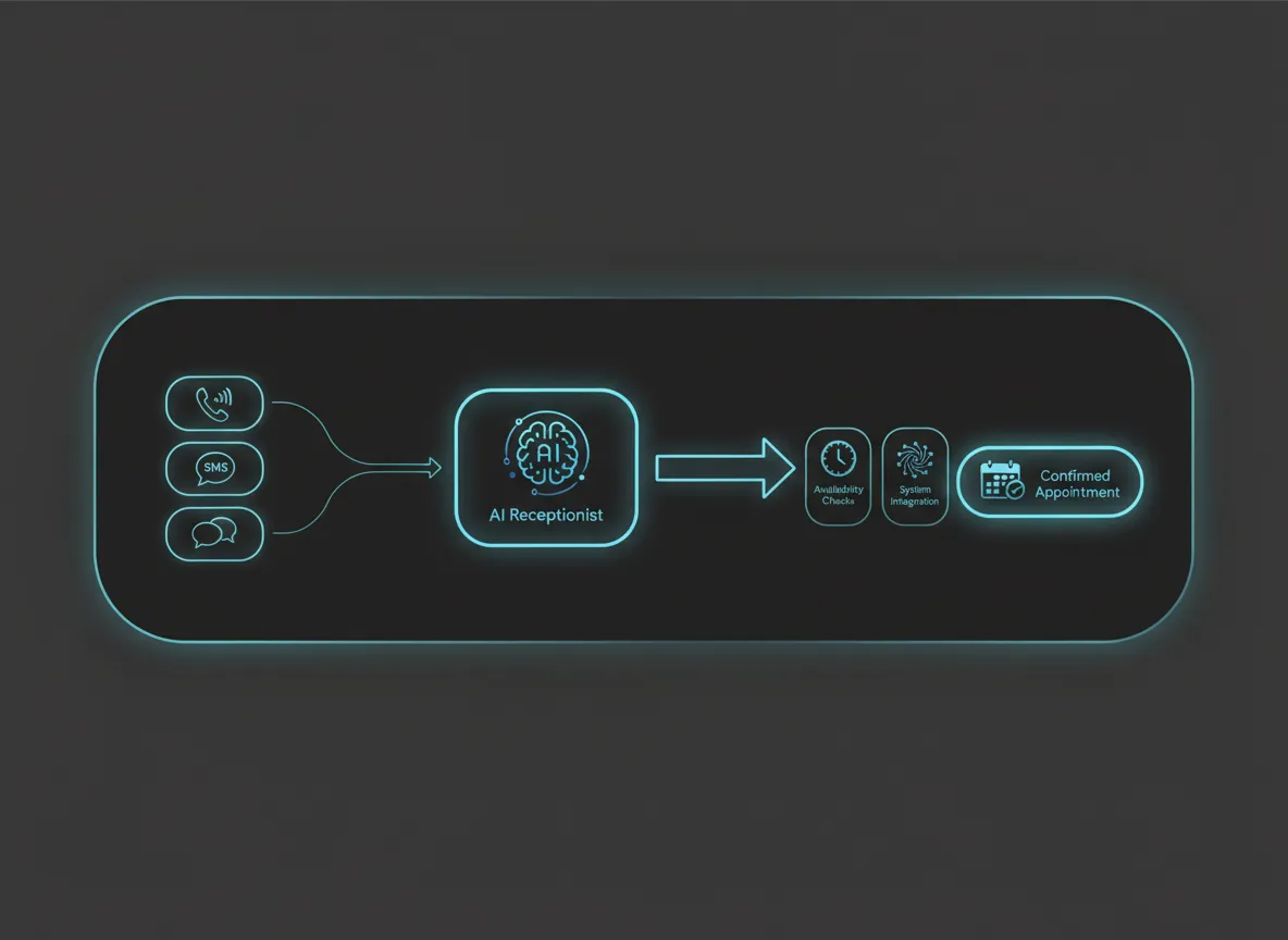 Abstract timeline showing enquiry to booking confirmation