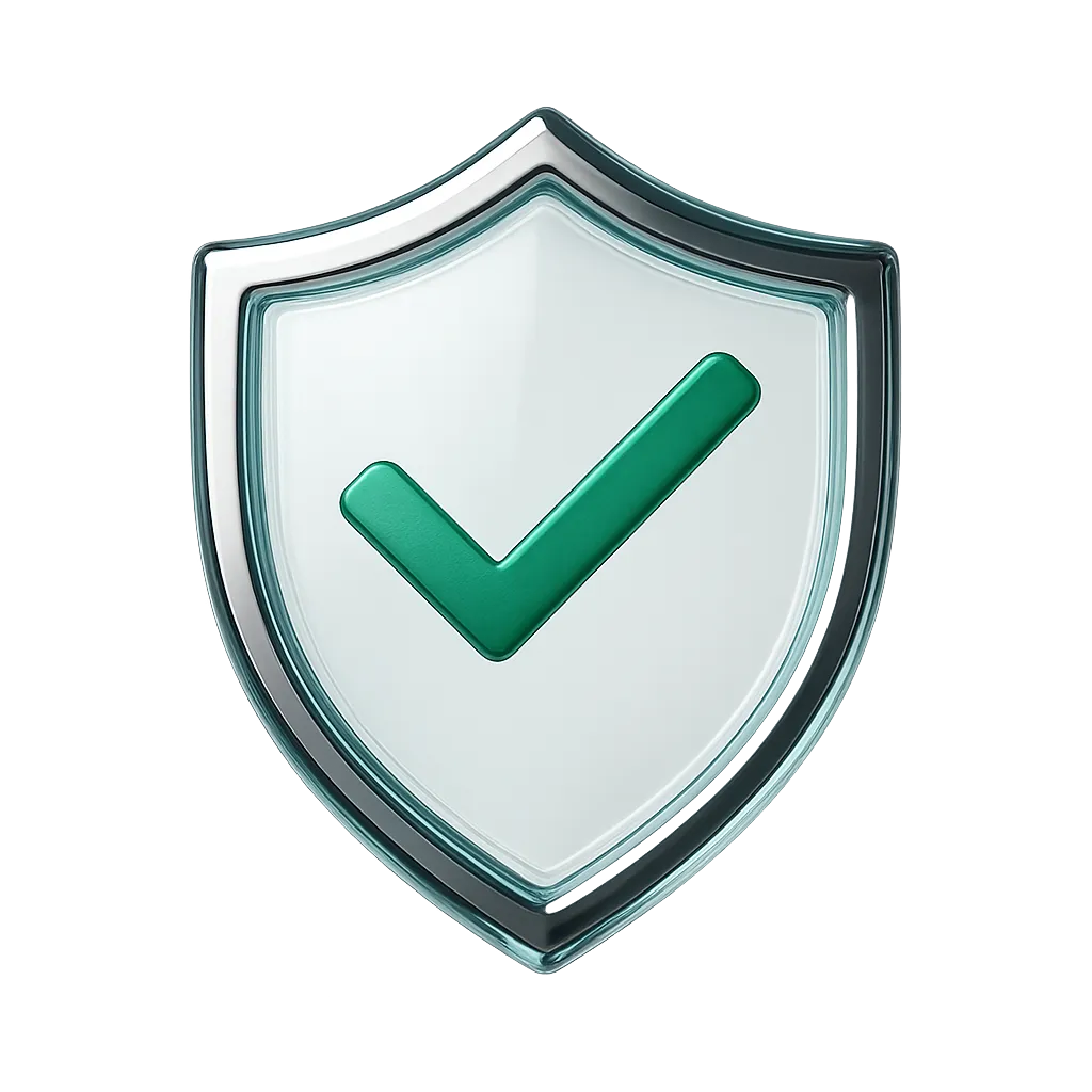 Visualización 3D de escudo de seguridad y protección de datos médicos
