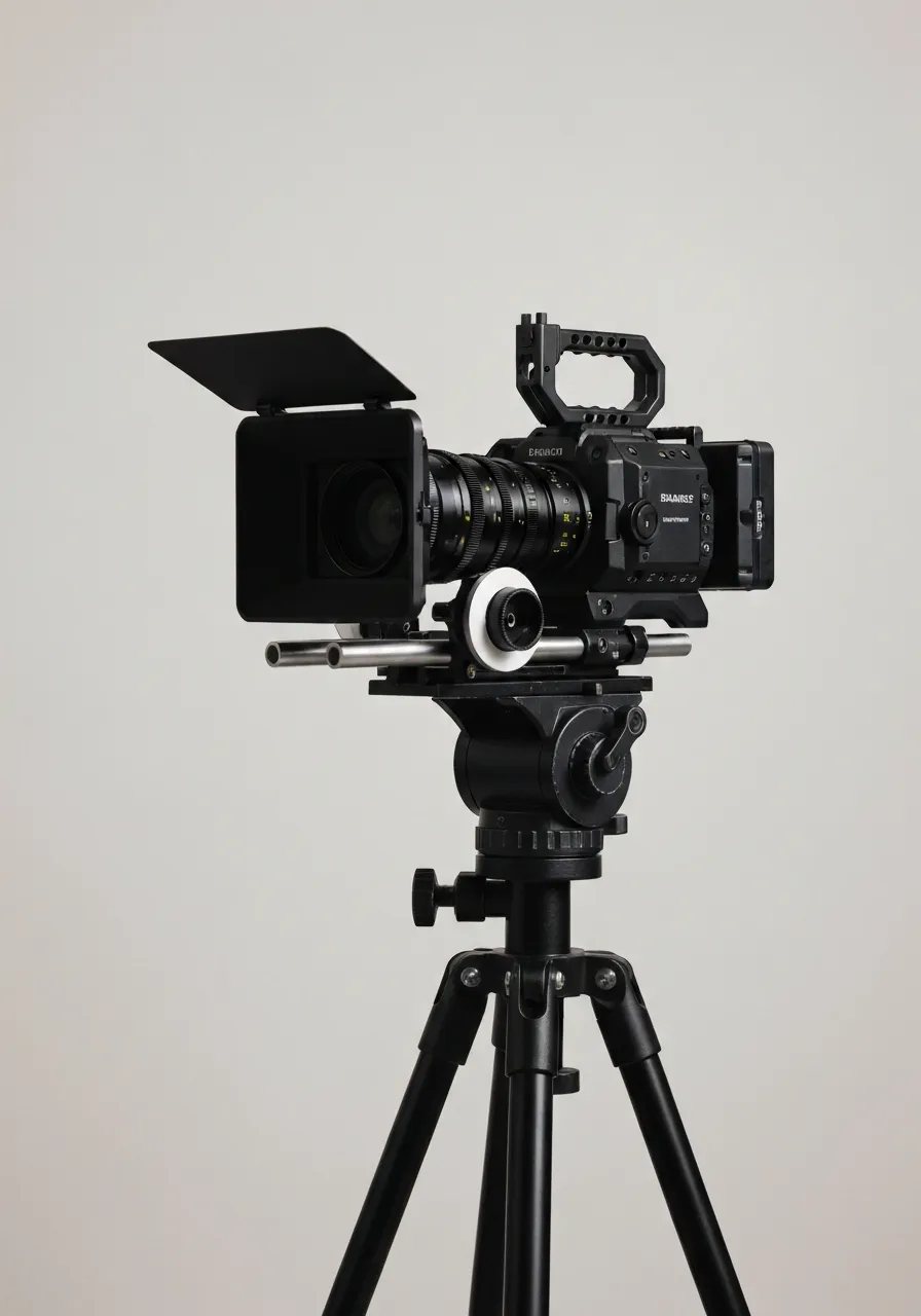 High-end cinematic camera rig emphasizing professional production quality