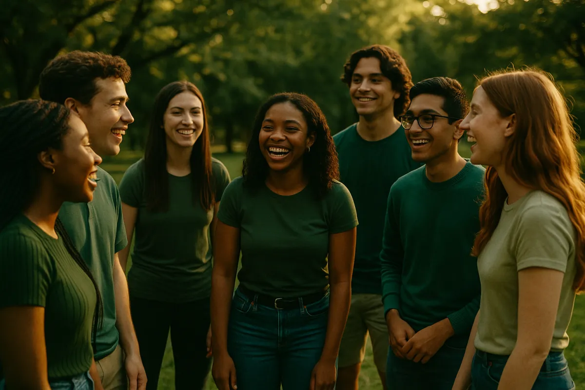 Youth participating in leadership development program