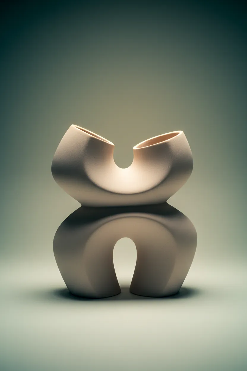 Abstract organic wave symbolizing sanctuary and flow