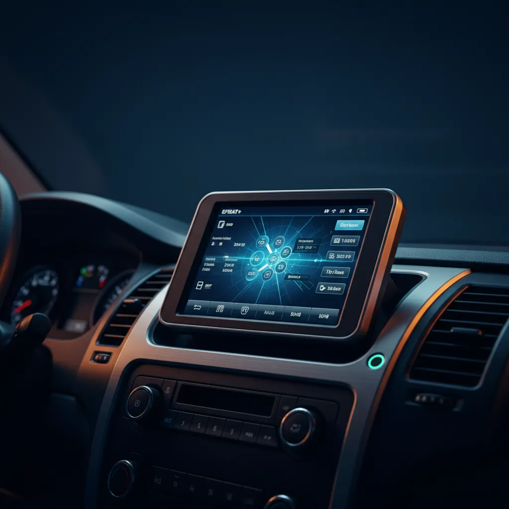 Hardware U+Touch y dashboard de EFISAT+ en operación logística