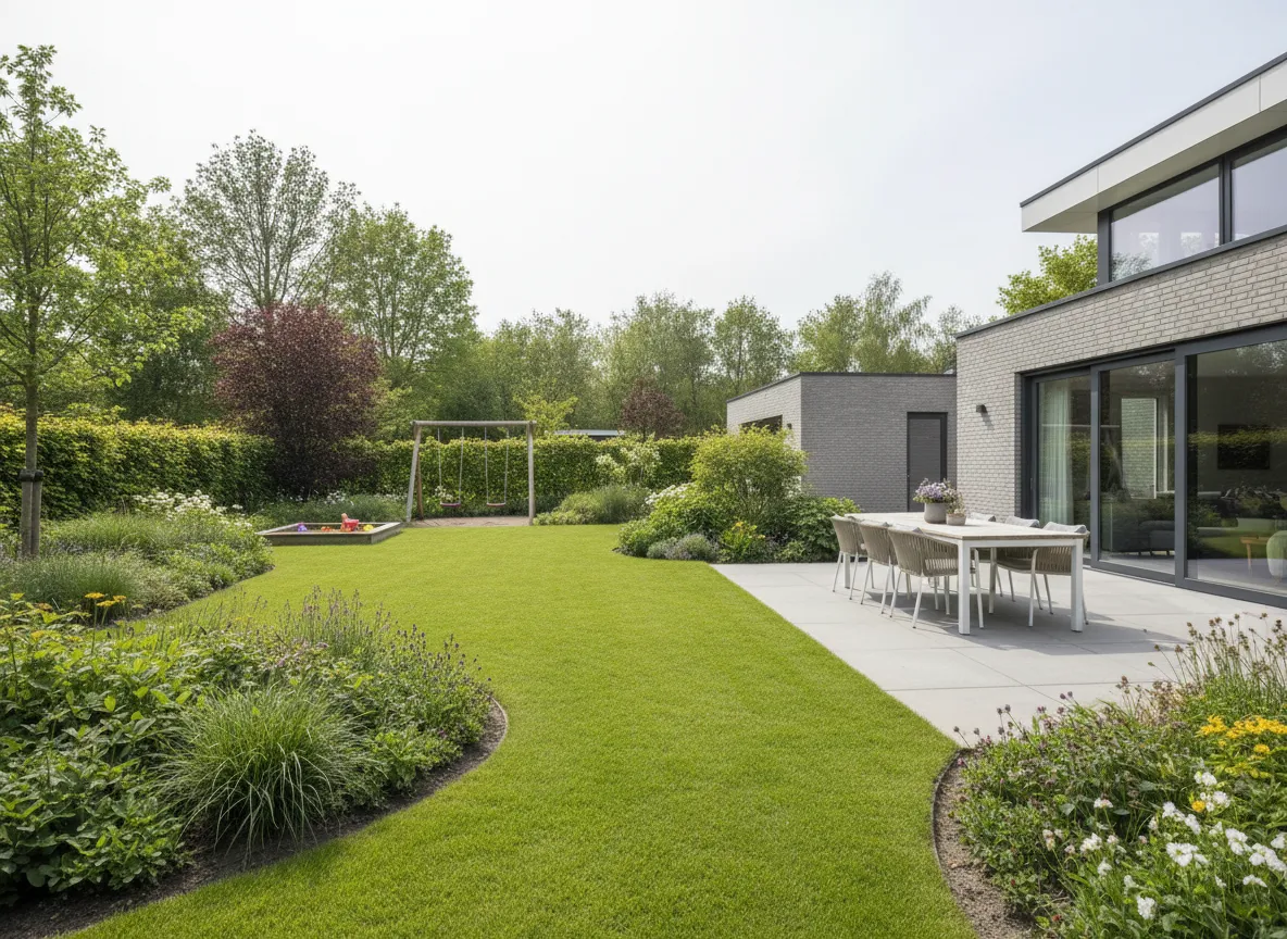Ruime gezinstuin met grasveld en terras